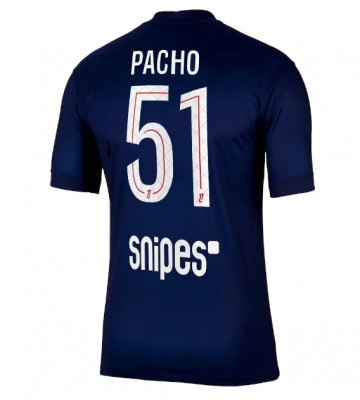 Paris Saint-Germain Willian Pacho #51 Primera Equipación 2025-26 Manga Corta